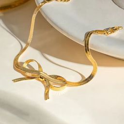DIVASTRI Gold-Plated Stainless Steel Anti Tarnish Wraparound Bracelet-17