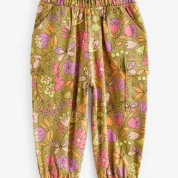 NEXT Girls Tropical Printed Cargo Trousers-image-25