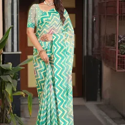 J 6 DESIGNER Printed Daily Wear Saree-picture-10