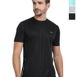 FTX Men Pack of 4 Solid Round Neck T-shirts-image-90