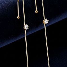 Vembley Gold-Plated Cubic Zirconia Alloy Ear Cuff-picture-34