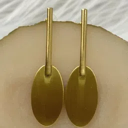 BDIVA Gold-Plated Contemporary Drop Earrings-48