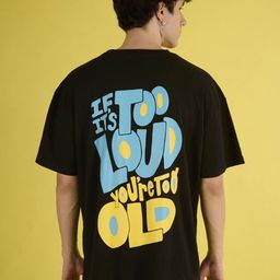 Bene Kleed Men Typography Printed Round Neck Cotton Oversized T-shirt-image-88