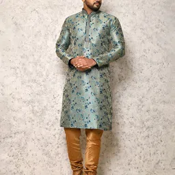 RANAK Men Woven Design Festive Straight Kurta-picture-28