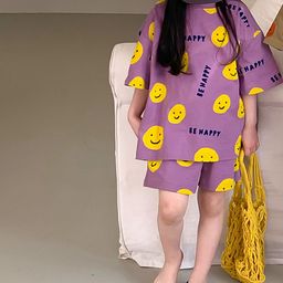 LULU & SKY Unisex Kids Printed T-shirt with Shorts-image-16