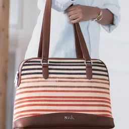ZOUK Printed Structured Shoulder Bag image 2
