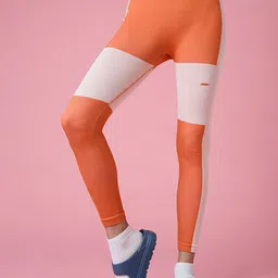 FEIER Women Colourblocked High-Rise Ankle-Length Training or Gym Tights-image-82