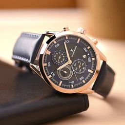 Daniel Klein Men Brass Skeleton Dial & Reset Time Analogue Watch DK.1.14291-2-16