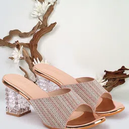 Smart & Sleek Women Embellished Block Heels-57