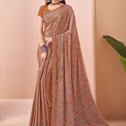 LeeliPeeri Designer Geometric Printed Saree-image-23
