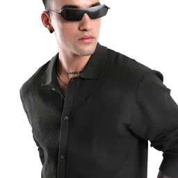 WROGN Men Custom Opaque Casual Shirt-image-46