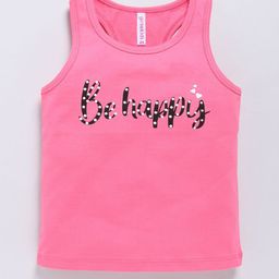 Ginie Girls Typography Printed Round Neck Top-image-34