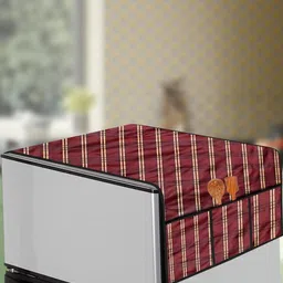 The Furnishing Tree Red Printed Refrigerator Cover-picture-14