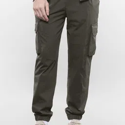 LOVE PANGOLIN Men Easy Wash Cargos Trousers-picture-16