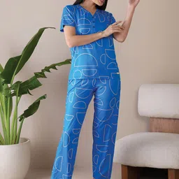 Sweet Dreams Women Printed Pyjama Set Night Suits-image-38