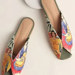 Street Style Store Women Printed Open Toe Flats-picture-41