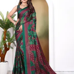 SUPERLAXMI Pure Chiffon Georgette Printed Bollywood Saree-image-26