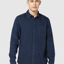 GAP Pure Cotton Spread Collar Neck Shirt With Patch Pockets-image-14