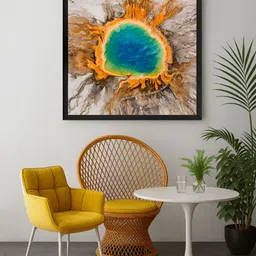 999Store Brown & Grey Geothermal Spring Canvas Wall Art-image-40