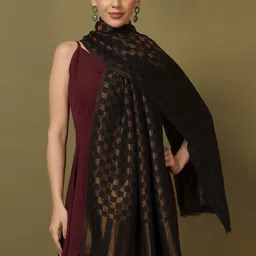Pashmoda Checked Woven Design Shawl-picture-27