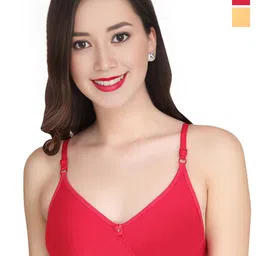 Liigne Women Pack Of 2 Full Coverage Lightly Padded Non-Wired T-shirt Bra-16