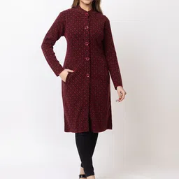 TWENTY ME Women Embroidered Longline Cardigan-image-54