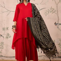 InWeave Women Regular Kurta with Palazzos & With Dupatta-44