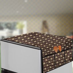 The Furnishing Tree Brown Plastic Refrigerator Cover-image-85