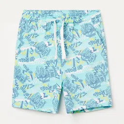 Fame Forever by Lifestyle Boys Graphic Printed Pure Cotton Regular Shorts-image-25