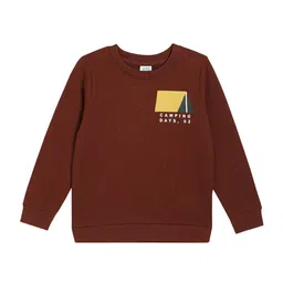 MINI KLUB Boys Typography Printed Round Neck Pullover Sweatshirt-picture-30