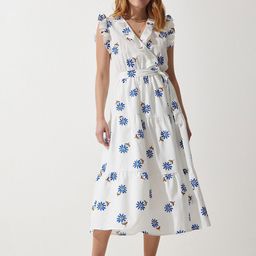 Happiness istanbul Floral Print Fit & Flare Midi Dress-image-15