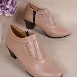 Mast & Harbour Women Round Toe Block Heel Mules-picture-24