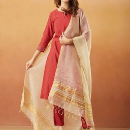 Fabindia Woven Design Dupatta-image-35