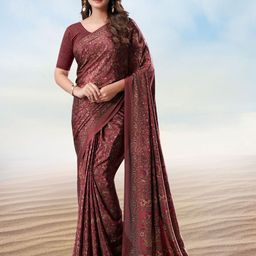 Jaanvi Floral Printed Pure Crepe Saree-picture-16