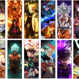 Anime poster Set of 12 Mix Anime Wall Posters for Room Fine Art Print-image-30