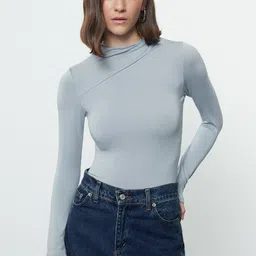 Trendyol High Neck Long Sleeves Bodysuit-picture-41