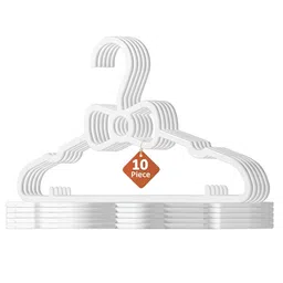 Aura 10-Pcs White Clothes Hanger-24