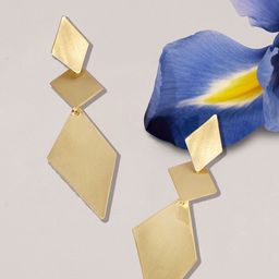 Accessorize London Geometric Drop Earrings-image-8