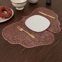 Kuber Industries Copper Toned 2 Pieces Textured Table Mats-image-12