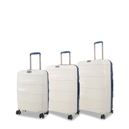 Safari Select Aeroglide Set Of 3 Textured Hard-Sided Large Small & Medium Trolley Suitcase-33