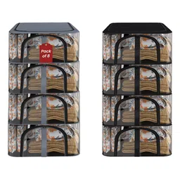 Kuber Industries Black Set of 6 Regular Drawer Organiser Organisers-49