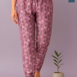 ETC Women Pack Of 2 Printed Mid-Rise Lounge Pants-picture-43