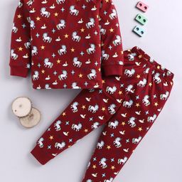 BLUSHES Unisex Kids Printed Night suit-image-54