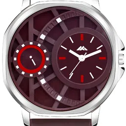 DOUBLERUN Men Dial & Leather Straps Analogue Multi Function Watch image 4