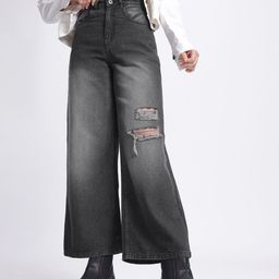 glitchez Ripped Rave Light Fade Jeans-image-3