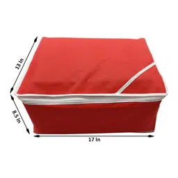 prettykrafts Red Set of 6 Regular Drawer Organiser Organisers image 3