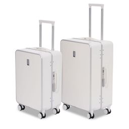 SWISS MILITARY Set Of 2 Lorenzo PC Hard-Sided Cabin & Medium Trolley Suitcase-image-85