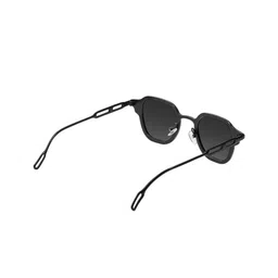 SAM & MARSHALL Unisex Square Sunglasses with UV Protected Lens DAVID_BLACK_2637 image 2