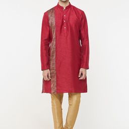 Arihant Rai Sinha Men Pure Silk Kurta with Churidar-image-32