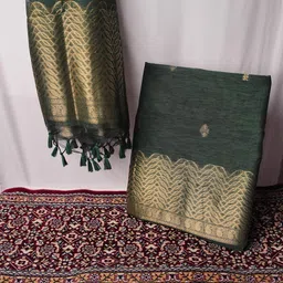 GAJARAI Raw Silk Unstitched Dress Material-image-92